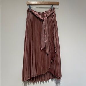 Maeve Elegant Pleated Pink Skirt